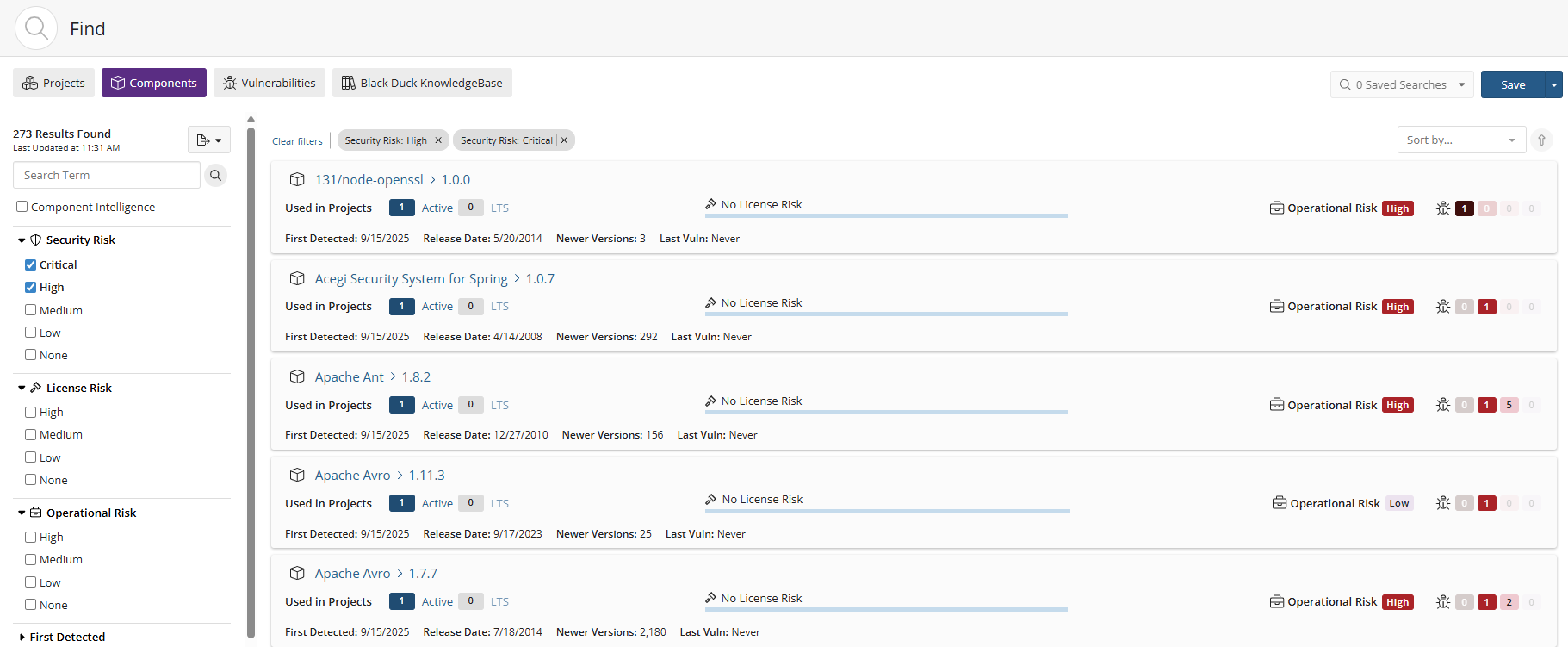 Black Duck KnowledgeBase Search Results