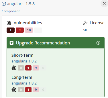 Upgrade recommendation